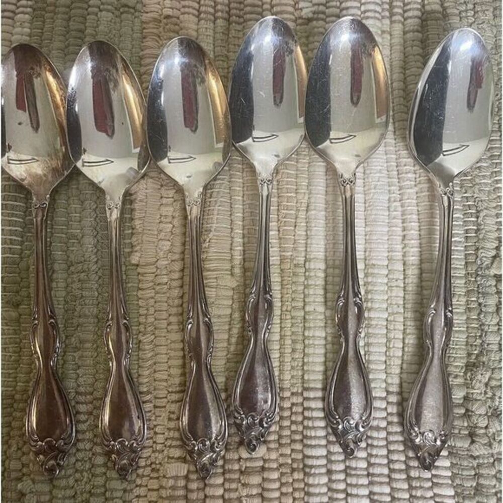 Wm ROGERS ONEIDA silverplate‎ OLD SOUTH II 6 Teaspoons